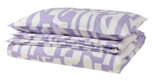 Purple And White Duvet Cover