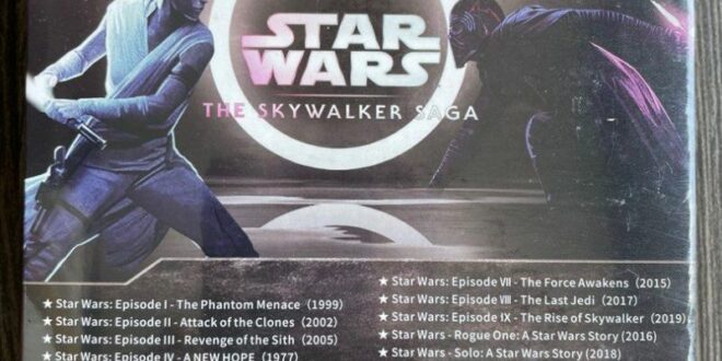 Star Wars Blu Ray Skywalker Saga