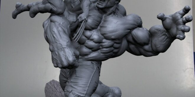 Hulk And Wolverine Maquette By Sideshow Collectibles