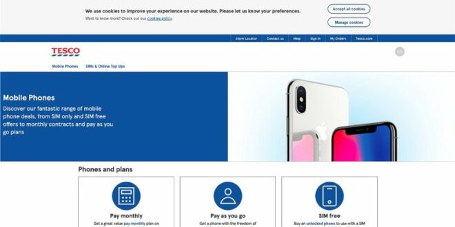 Tesco Mobile Pay Monthly Phones